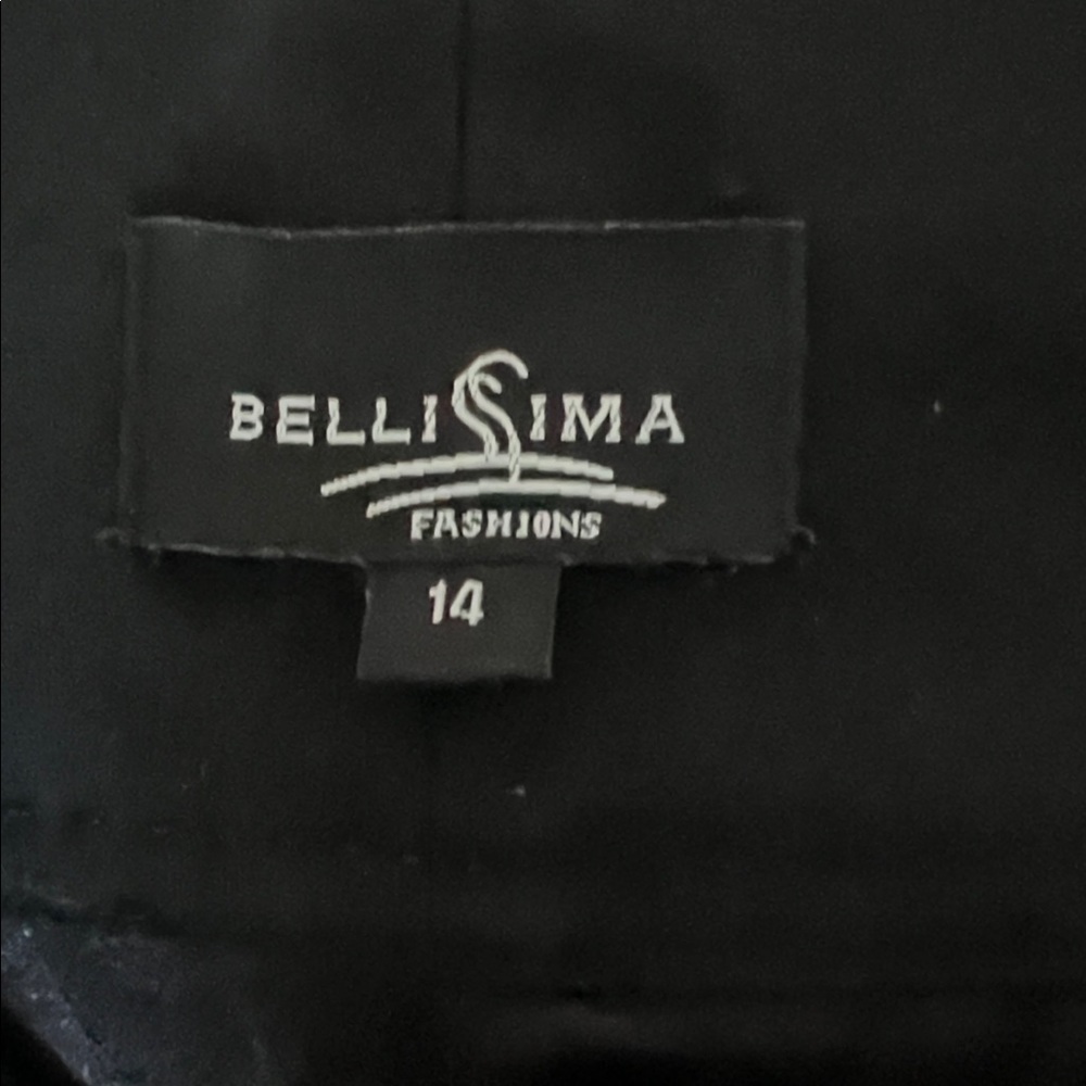 Bellissima Black Wool Blend Career Dress Pants Size 14 - Picture 4 of 5
